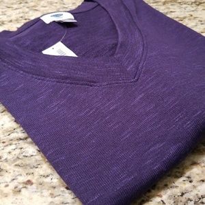 NWT lightweight blue v-neck sweater